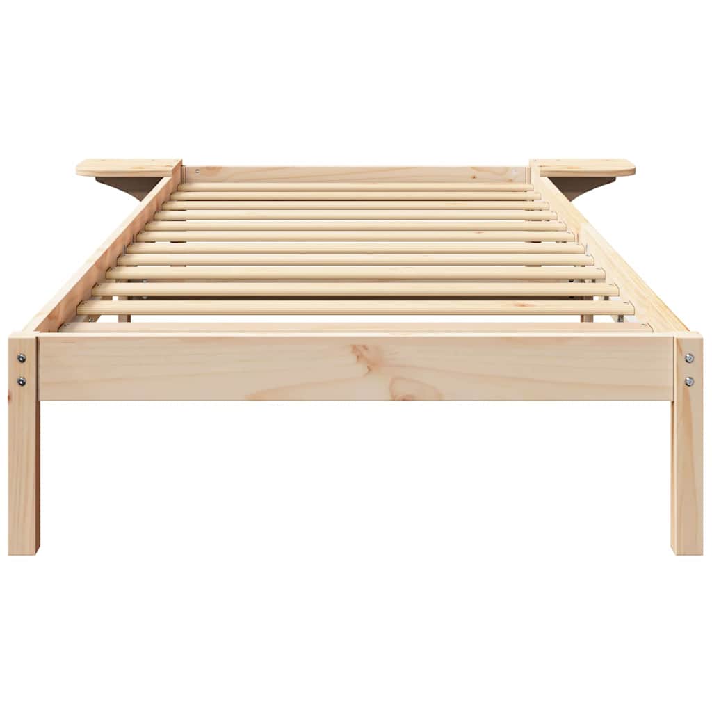 Bed Frame with Bedside Tables Brown 90 x 190 cm Brown