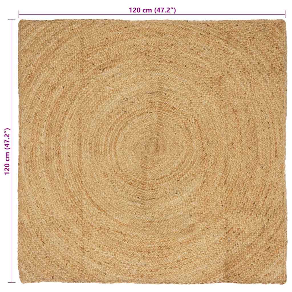 Area Rugs Natural 120 x 120 cm Jute