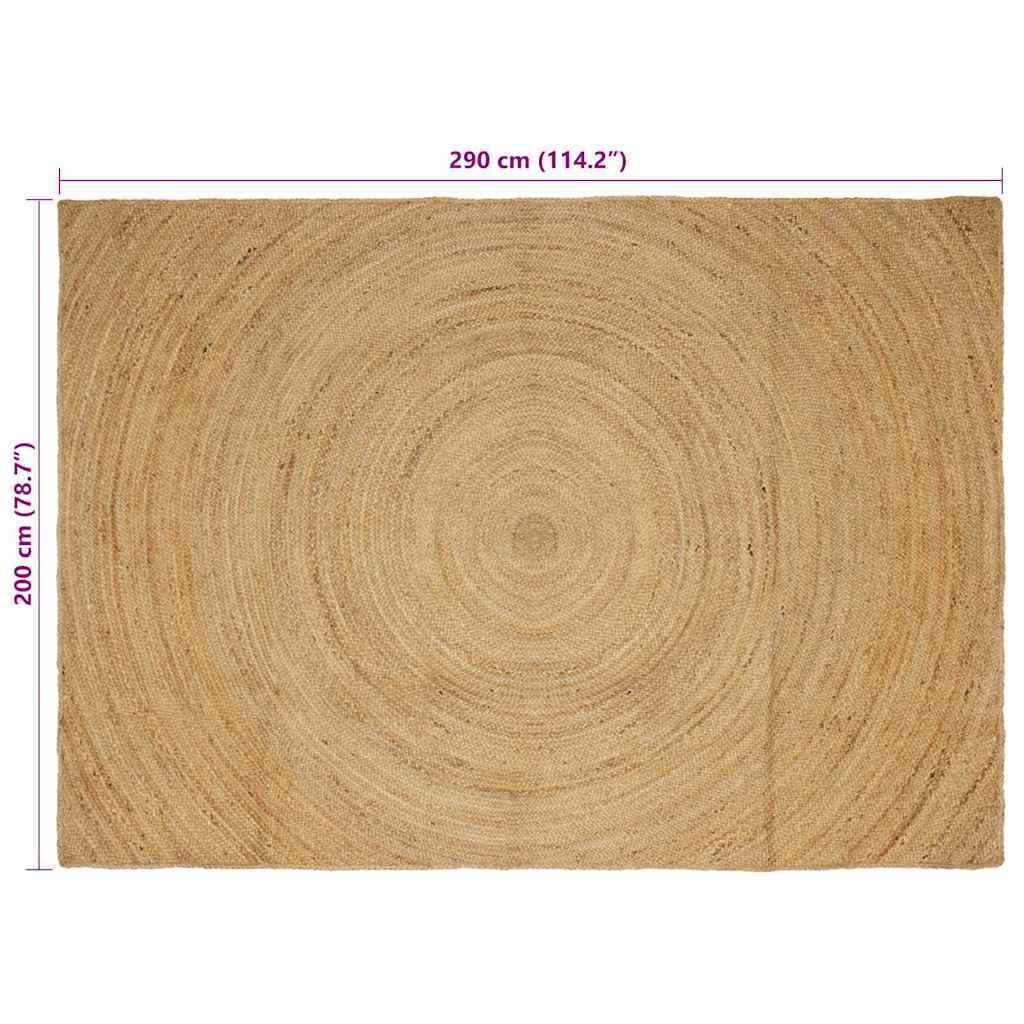 Area Rugs Natural 200 x 290 cm Jute