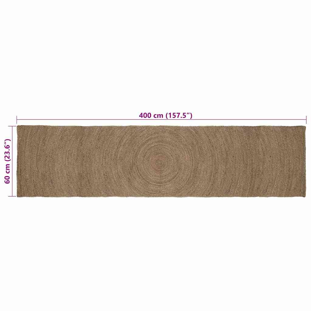 Area Rugs Grey 60 x 400 cm Jute