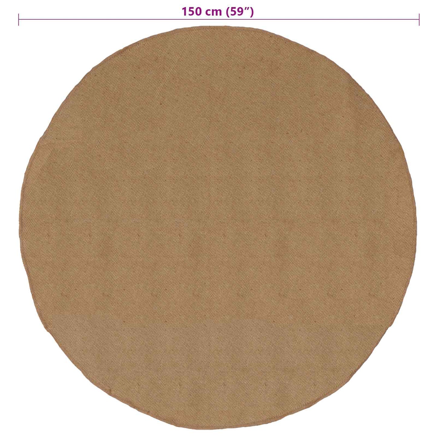 Area Rugs Natural Ø 150 cm Jute