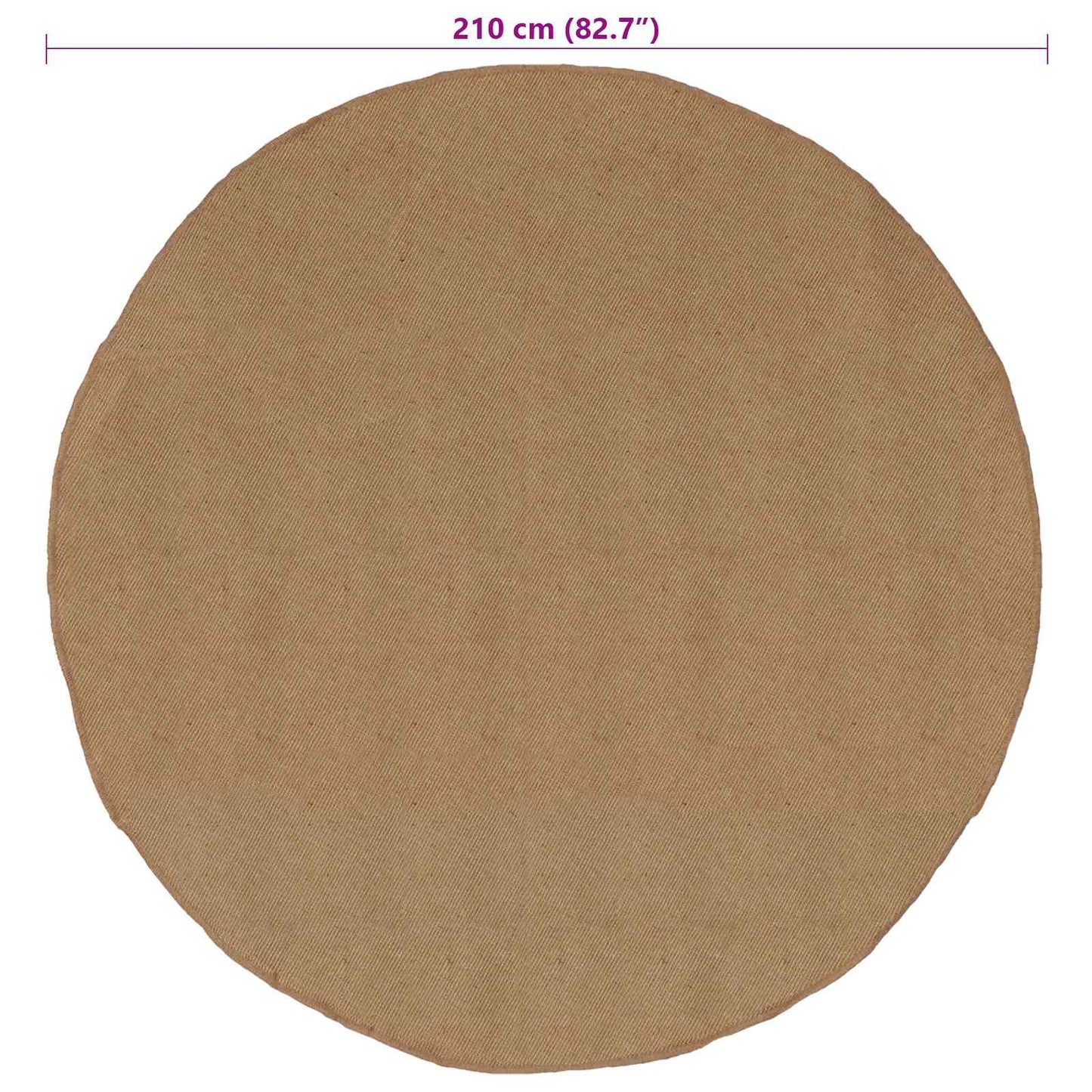 Area Rugs Natural Ø 210 cm Jute