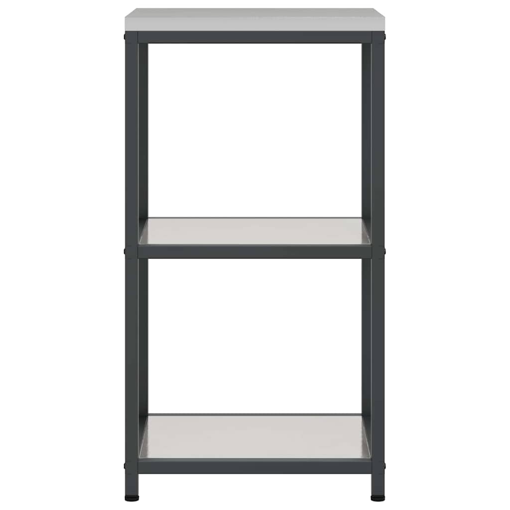 Kitchen Storage Shelf with Shelf Silver Stainless steel