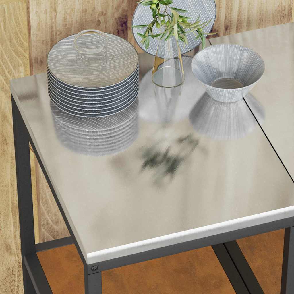 Kitchen Storage Shelf with Shelf Rusty Weathering steel