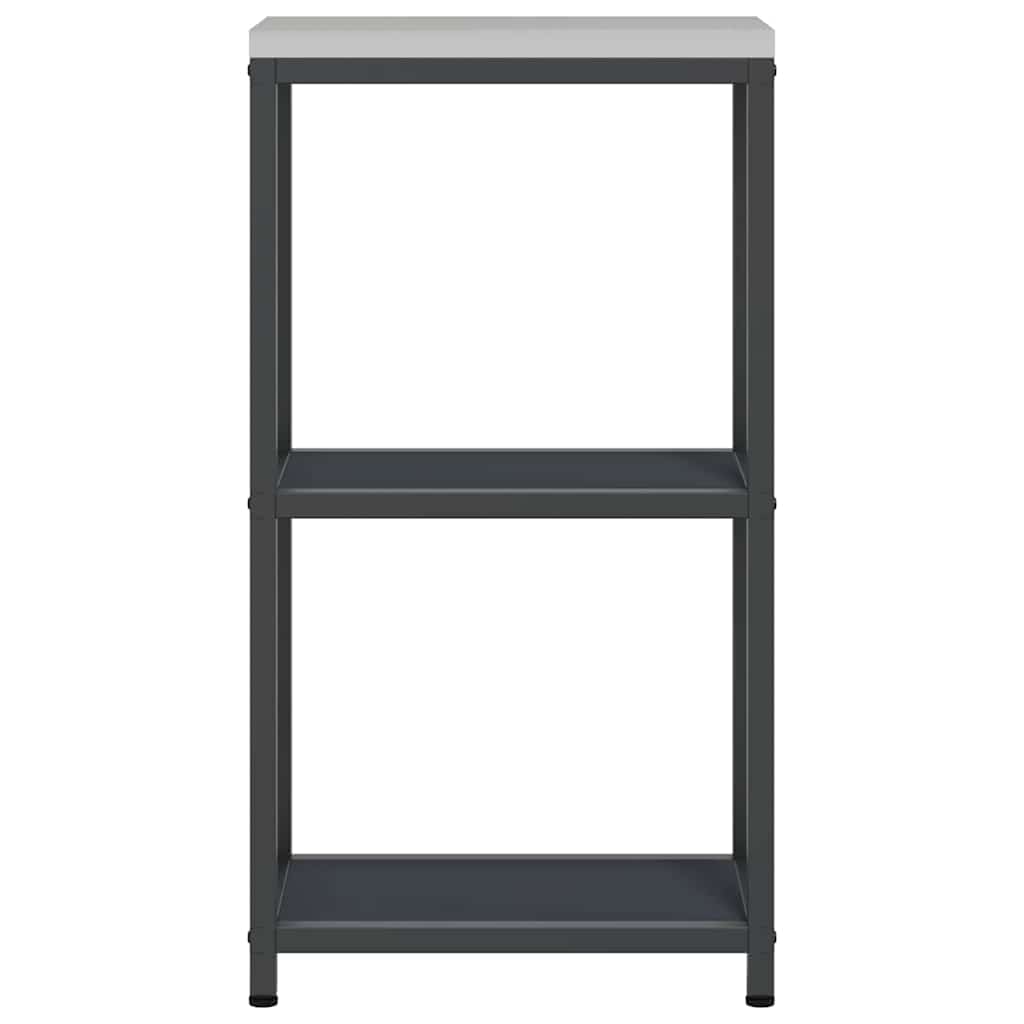 Kitchen Storage Shelf with Shelf with Storage Anthracite Steel
