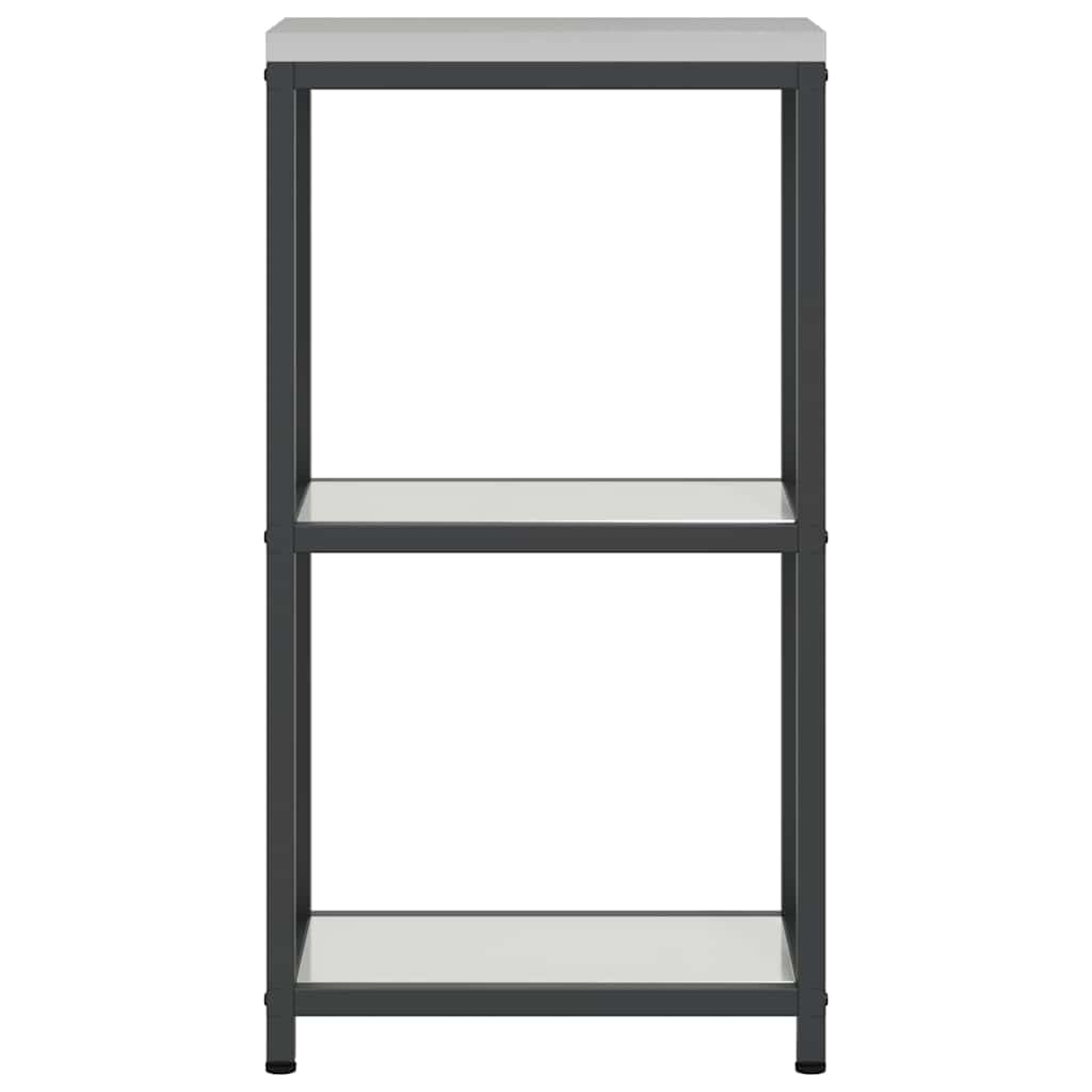 Kitchen Storage Shelf with Shelf Silver Galvanised steel