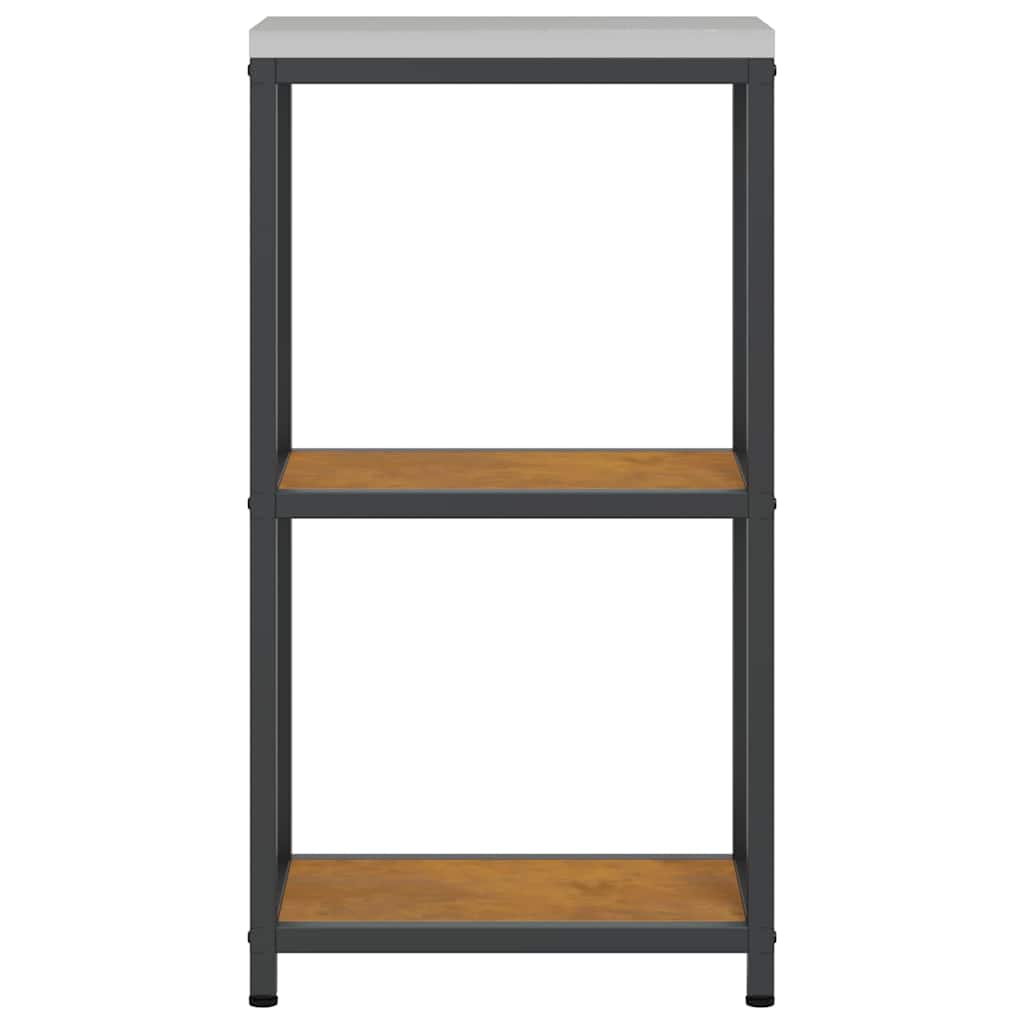 Kitchen Storage Shelf with Shelf Rusty Weathering steel