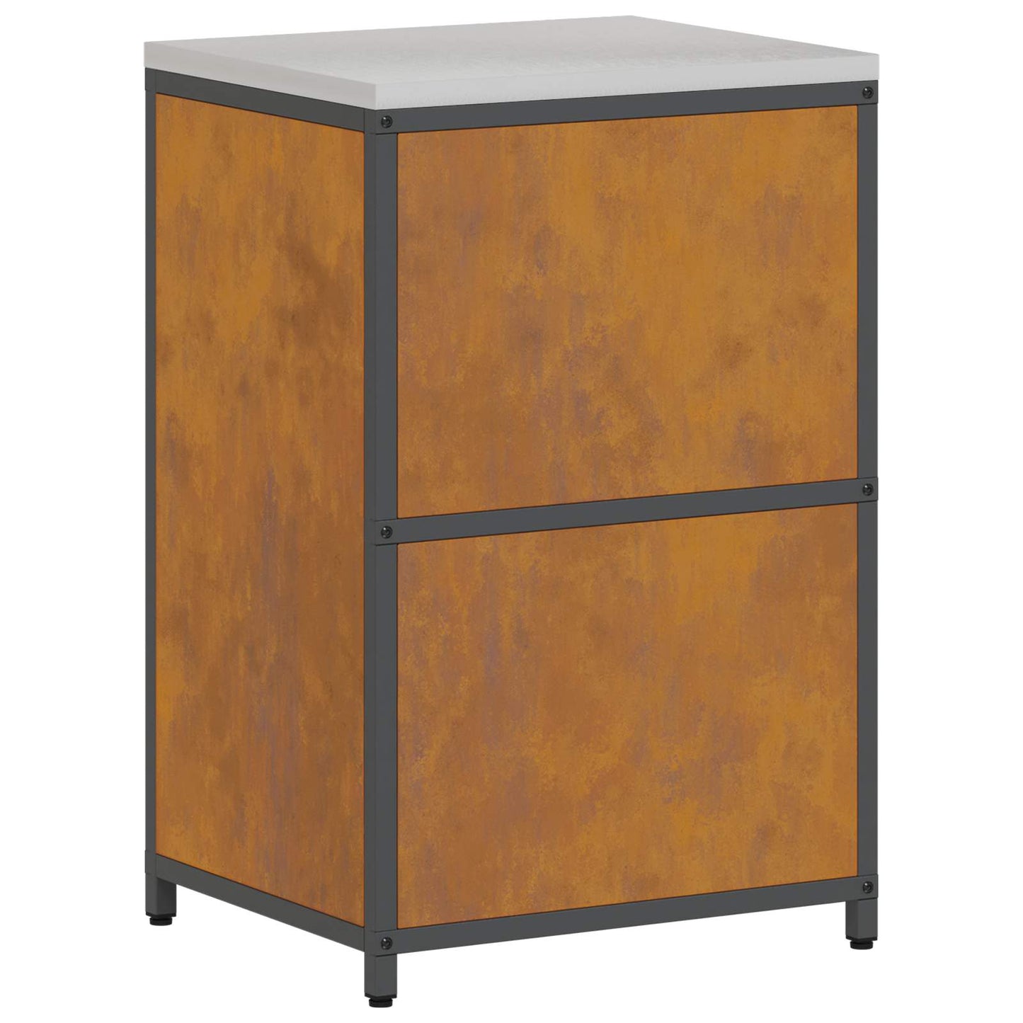 Kitchen Storage Cabinet HATTEM Rusty 60 x 50 x 92 cm Steel