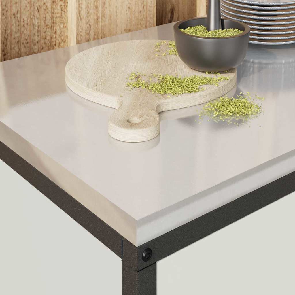 Kitchen Storage Cabinet with Drawer with Shelf White Steel