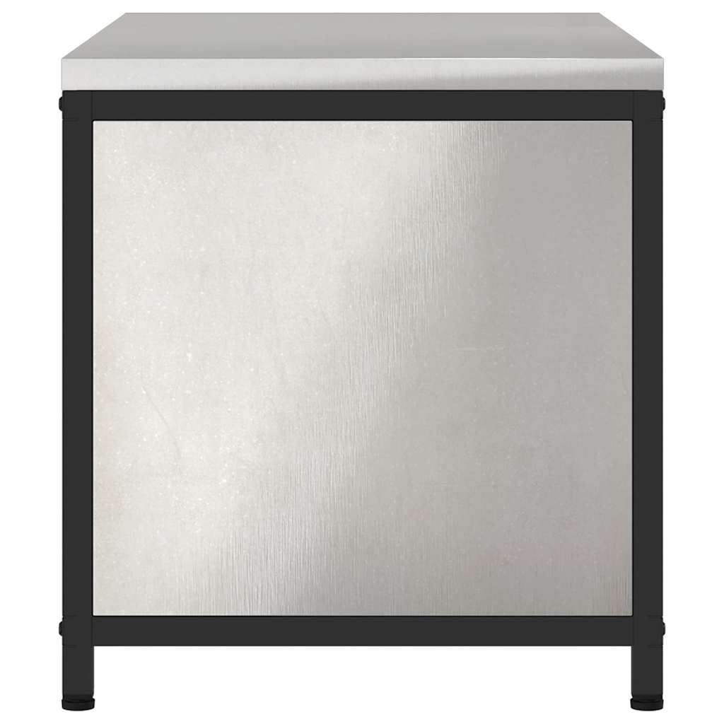 Kitchen Storage Cabinet HATTEM Silver 90 x 50 x 53 cm Steel