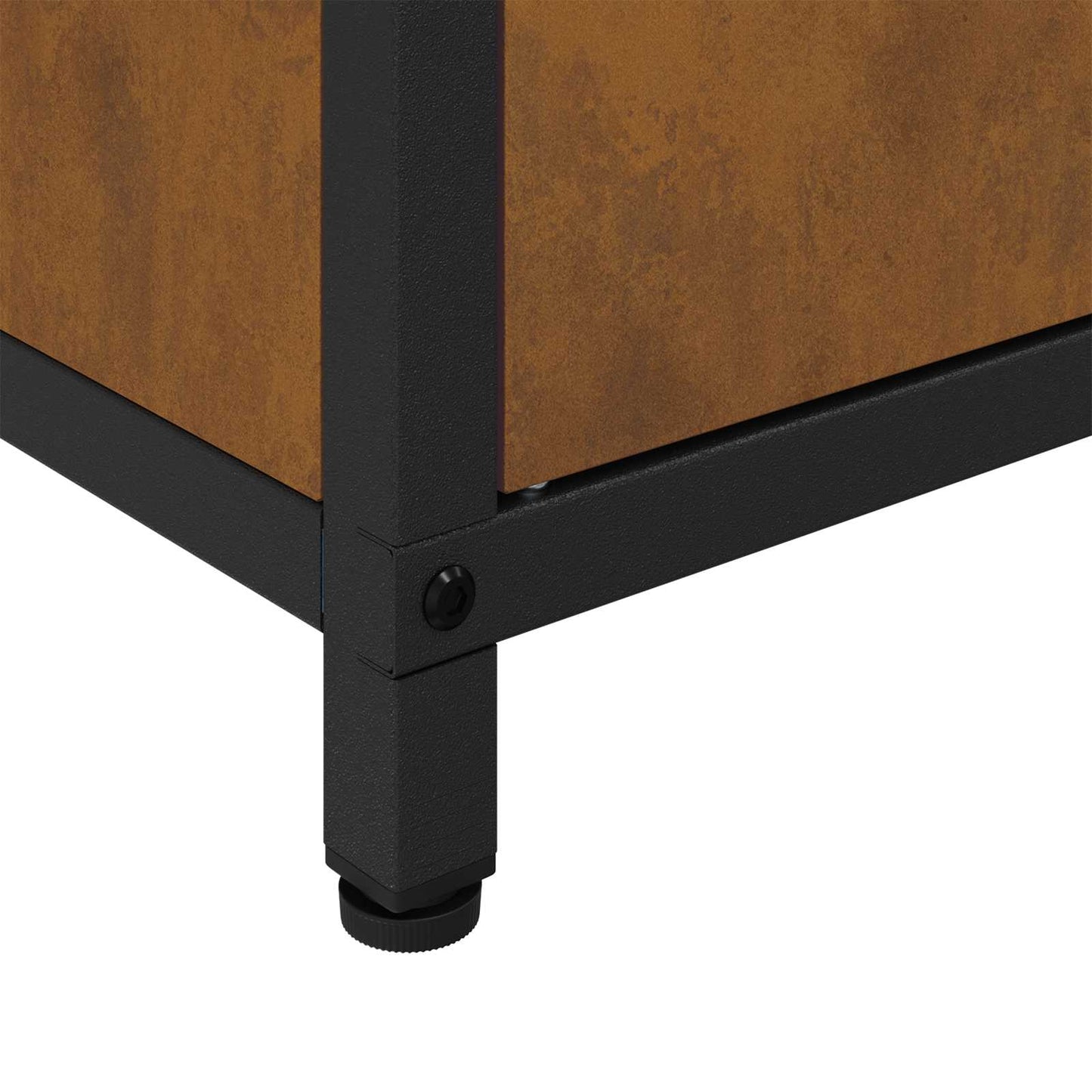 Kitchen Storage Cabinet HATTEM Rusty 90 x 50 x 53 cm Steel