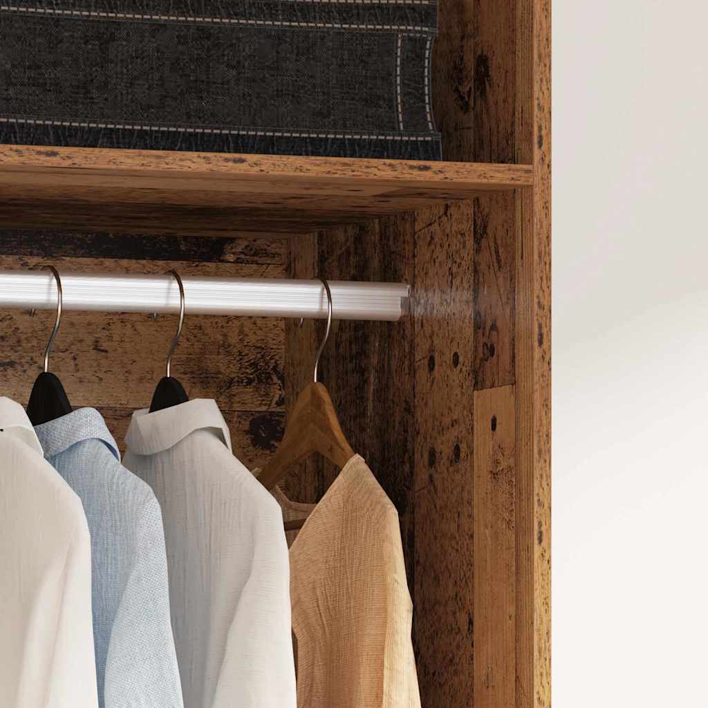 Wardrobe with Shelf with Storage Old wood Engineered wood