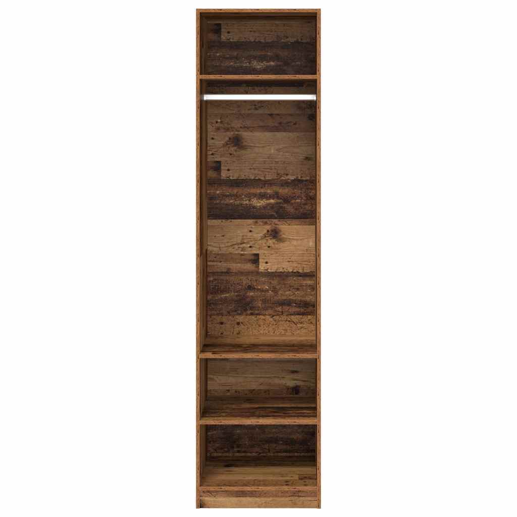 Wardrobe with Shelf with Storage Old wood Engineered wood