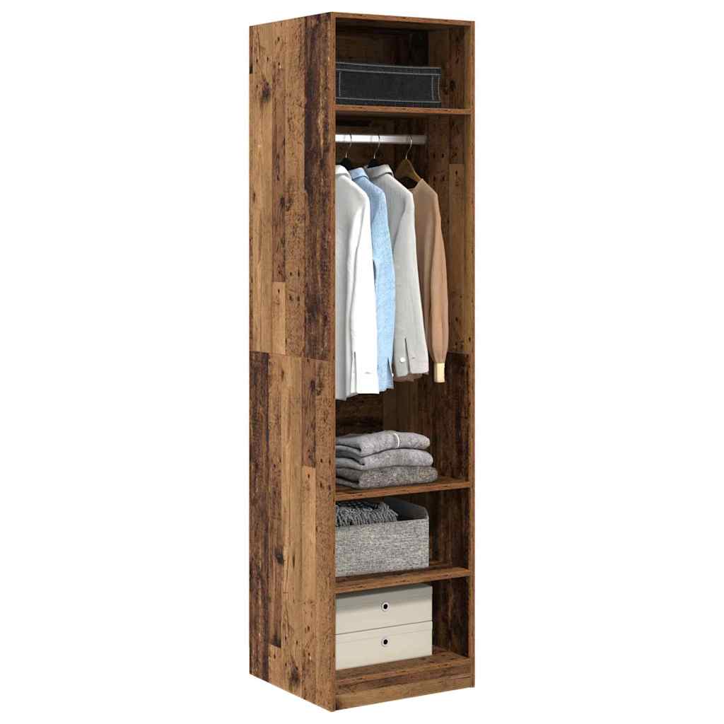 Wardrobe with Shelf with Storage Old wood Engineered wood