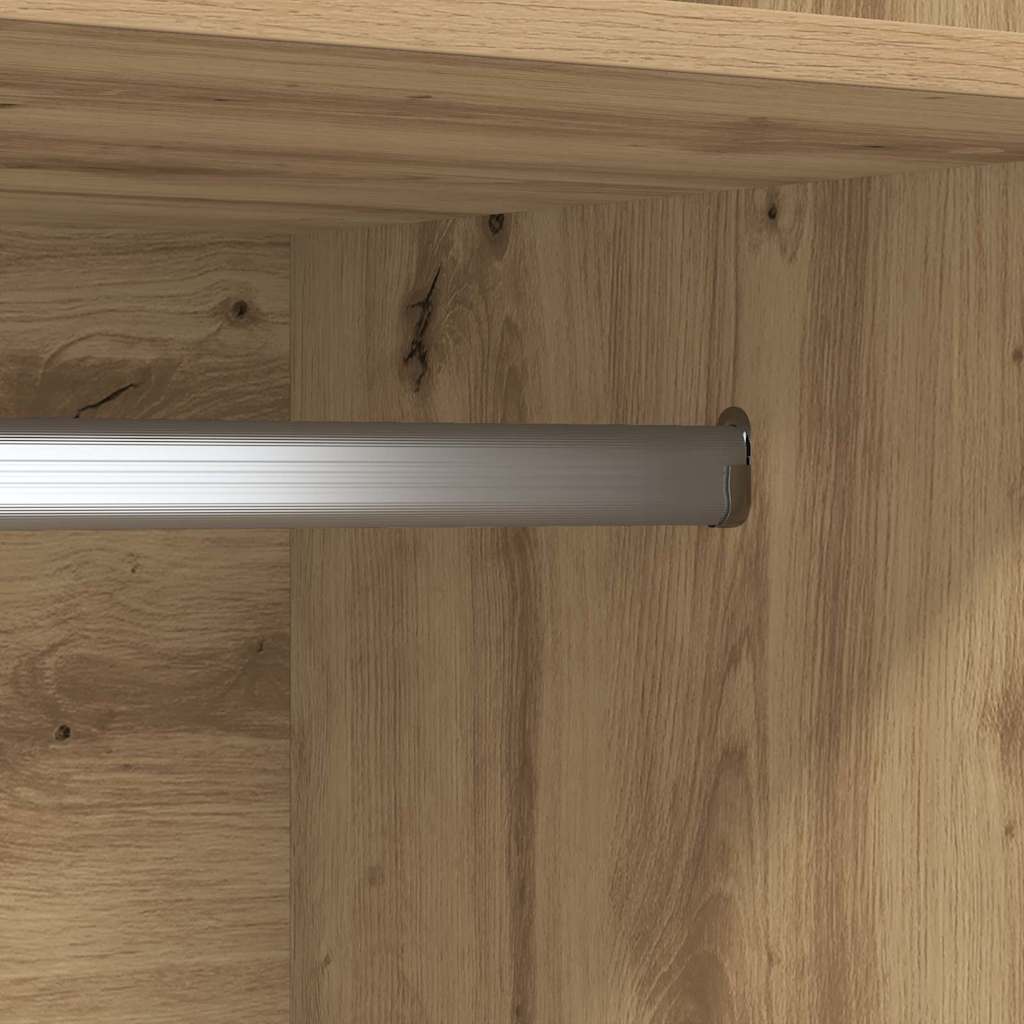 Wardrobe with Shelf with Storage Artisan oak Engineered wood