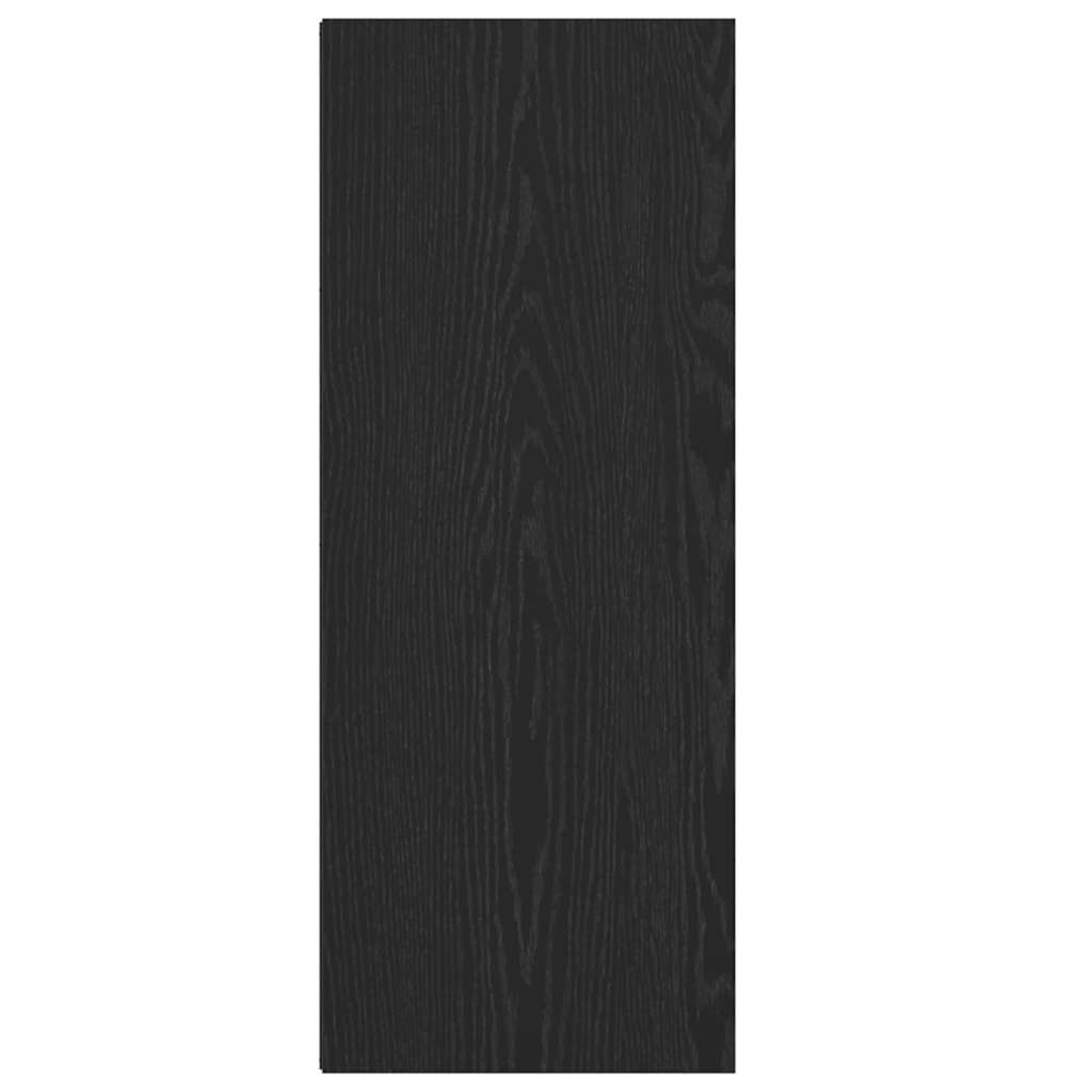 Bookcase Black oak 40 x 30 x 77 cm Engineered Wood