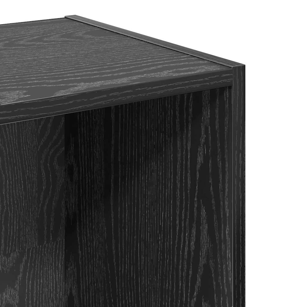 Bookcase Black oak 40 x 30 x 152 cm Engineered Wood