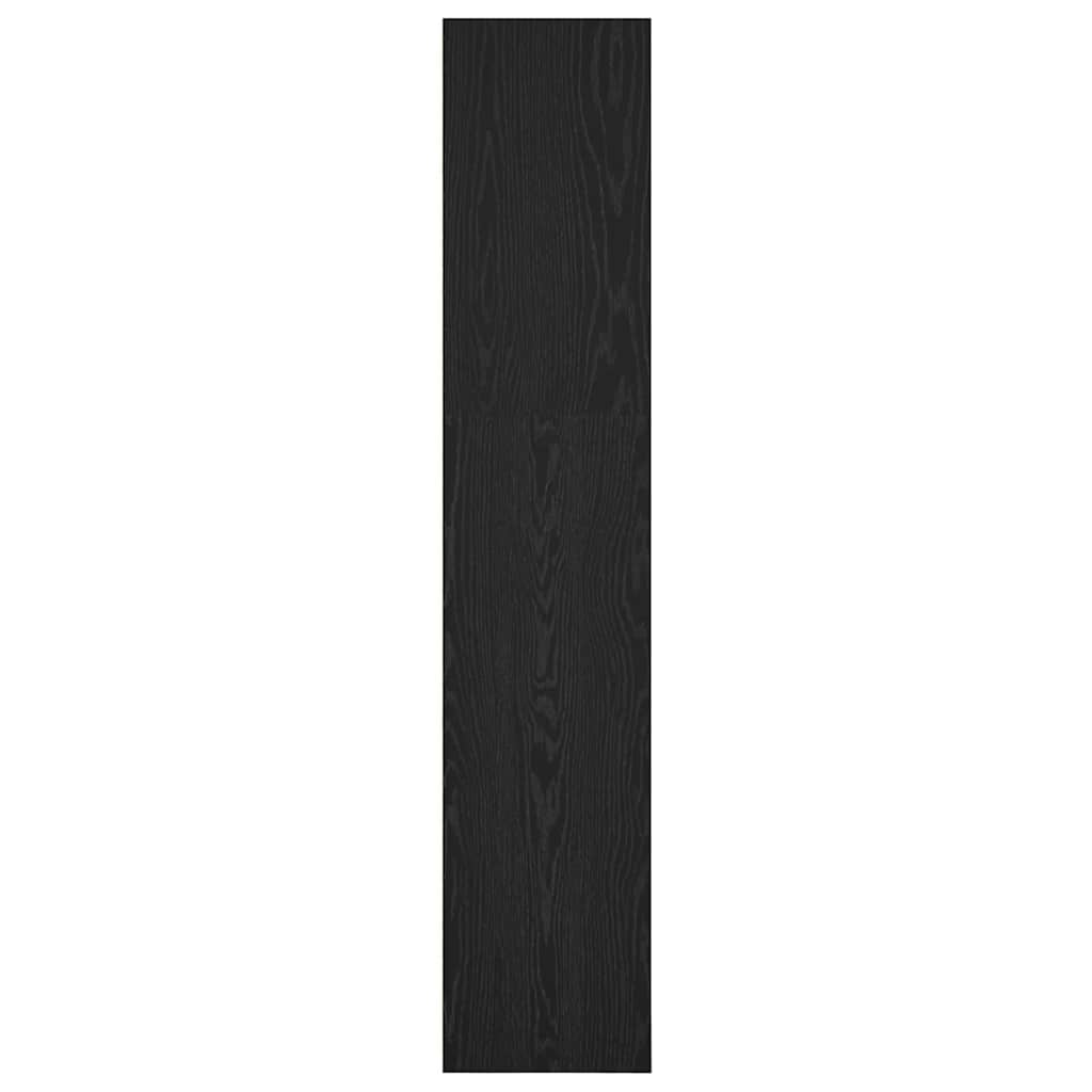 Bookcase Black oak 40 x 30 x 152 cm Engineered Wood