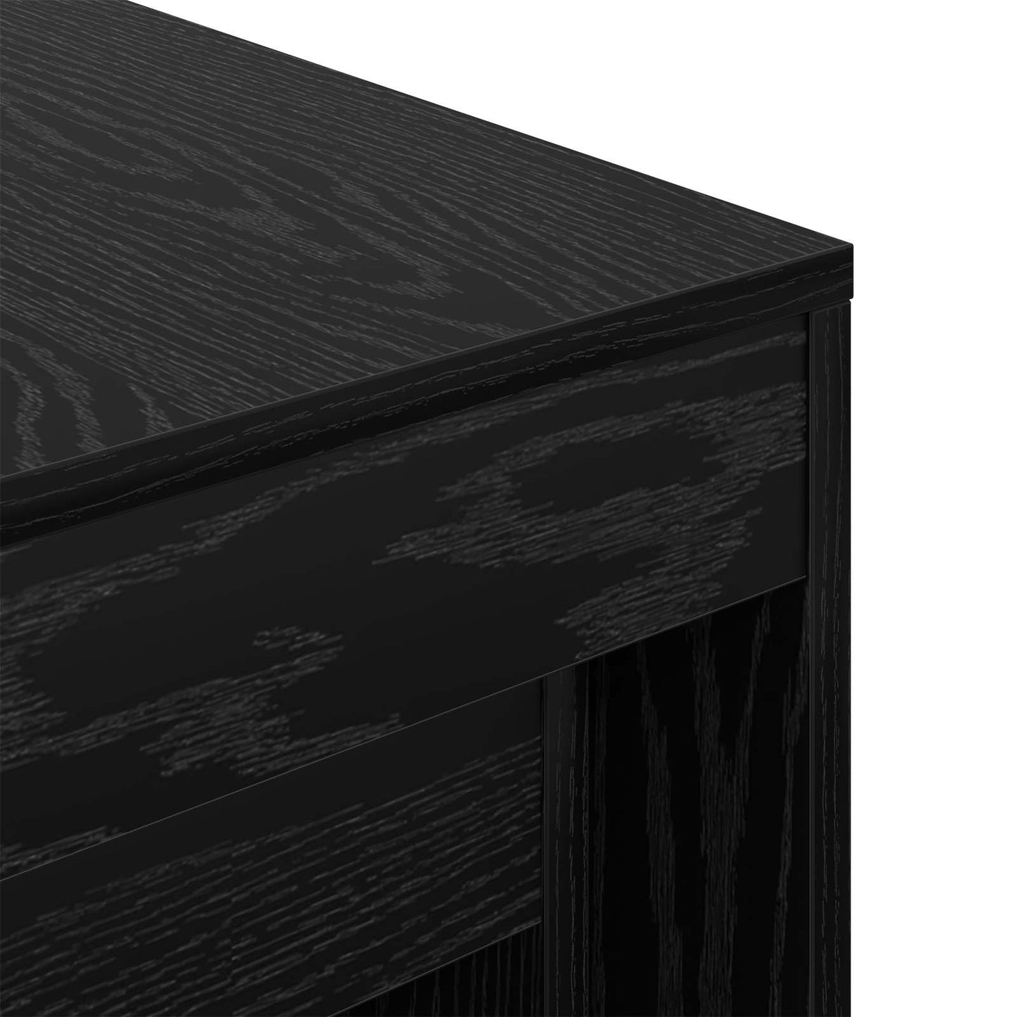 Coffee Table 3 pcs Black Oak 45 x 45 x 45 cm Engineered Wood