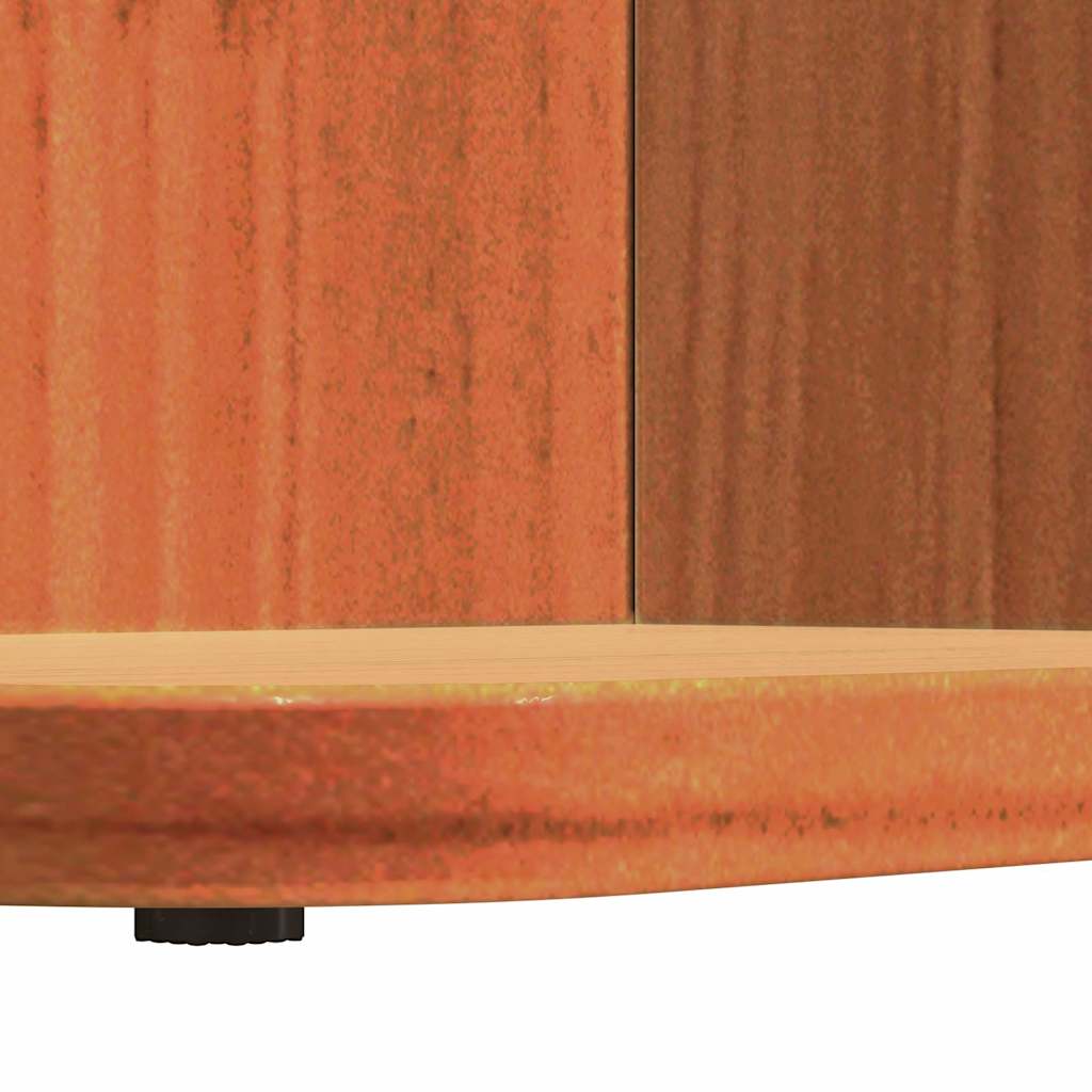 Coffee Table Wax Brown 80 x 39.5 x 33.5 cm Solid pine wood