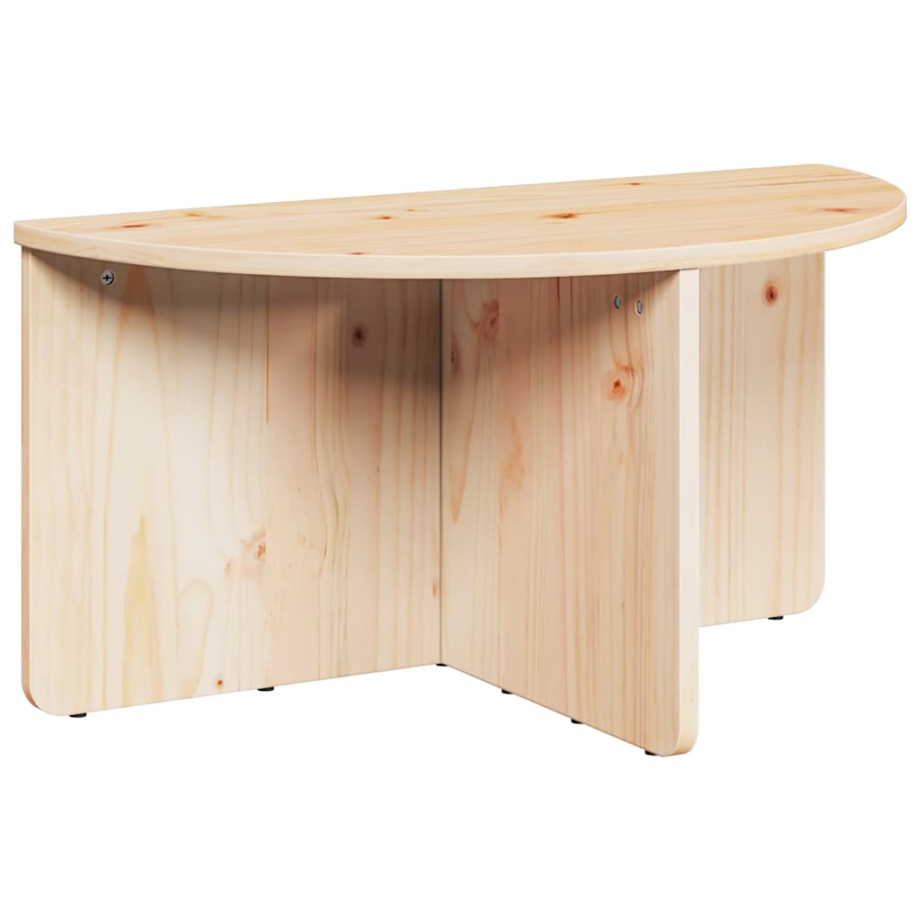 Coffee Table 2 pcs Natural 79 x 39.5 x 40 cm Solid pine wood