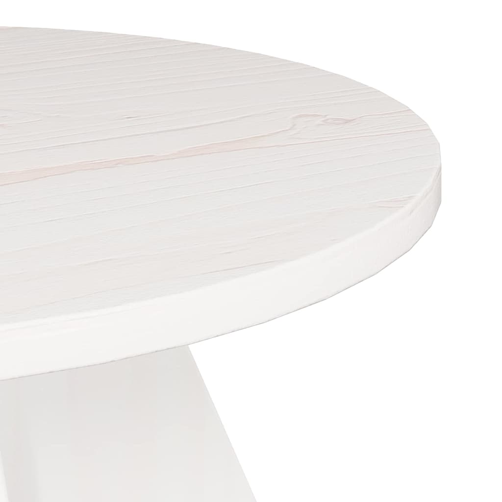 Coffee Table 3 pcs White 49 x 49 x 30 cm Solid pine wood