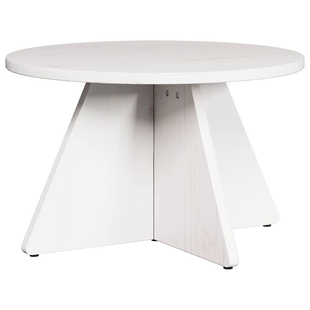 Coffee Table 3 pcs White 49 x 49 x 30 cm Solid pine wood