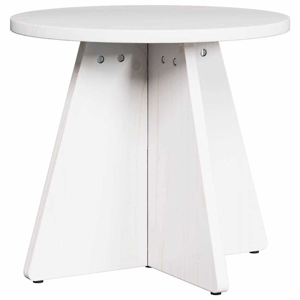 Coffee Table 3 pcs White 49 x 49 x 30 cm Solid pine wood