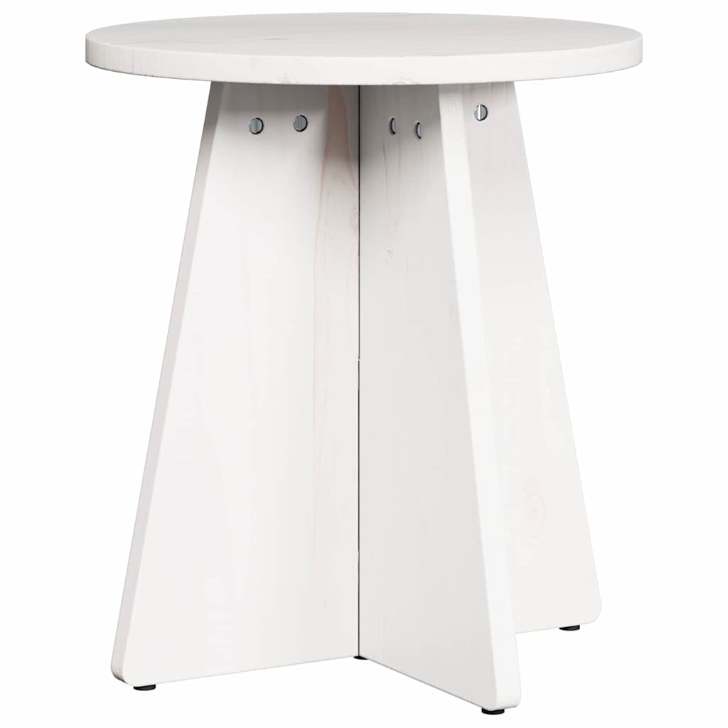 Coffee Table 3 pcs White 49 x 49 x 30 cm Solid pine wood