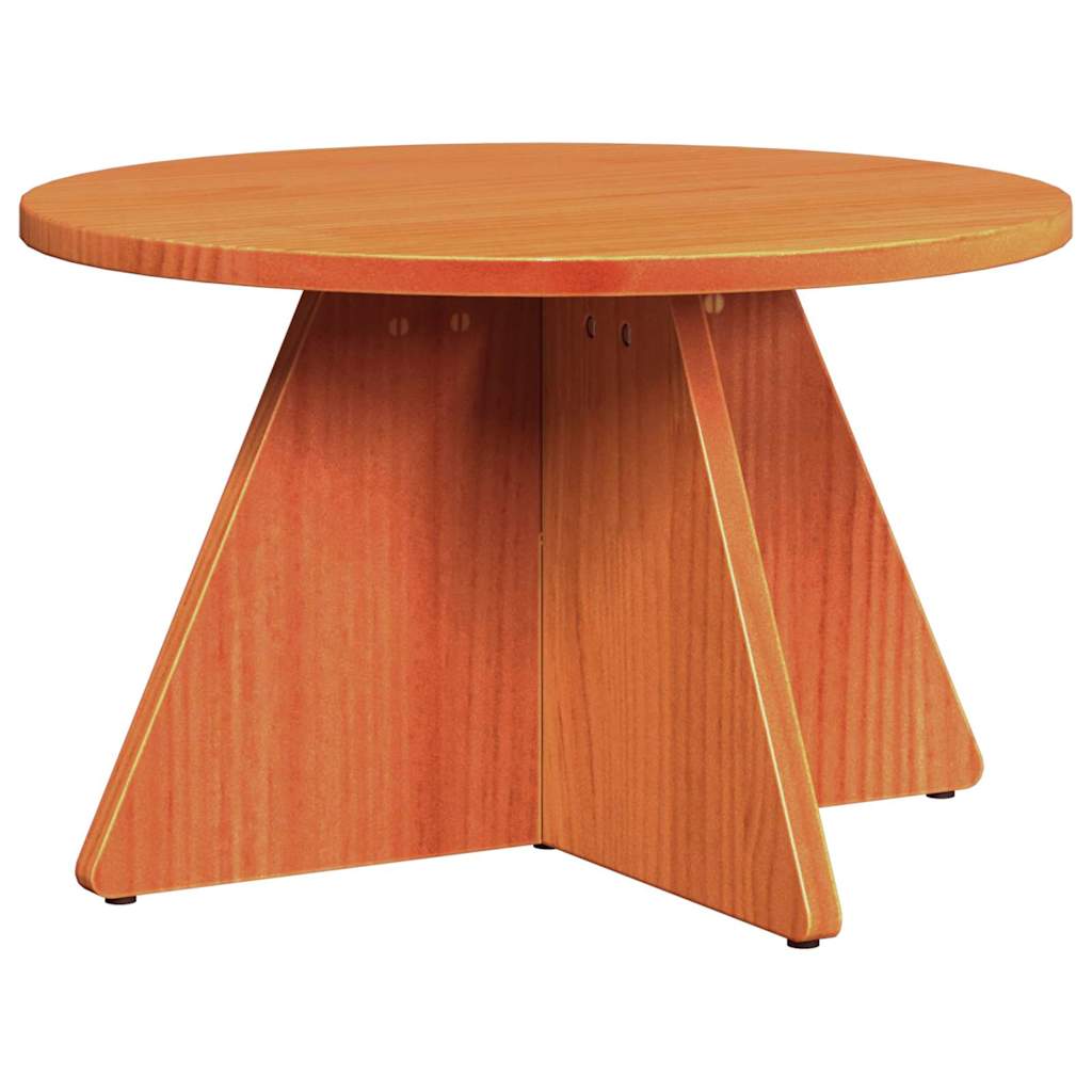 Coffee Table 3 pcs Wax brown 49 x 49 x 30 cm Solid pine wood