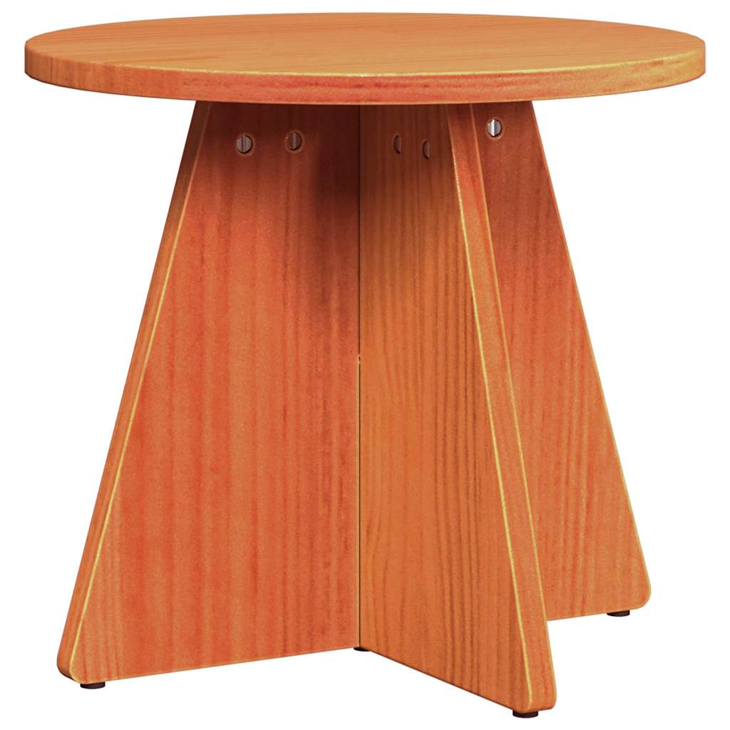 Coffee Table 3 pcs Wax brown 49 x 49 x 30 cm Solid pine wood