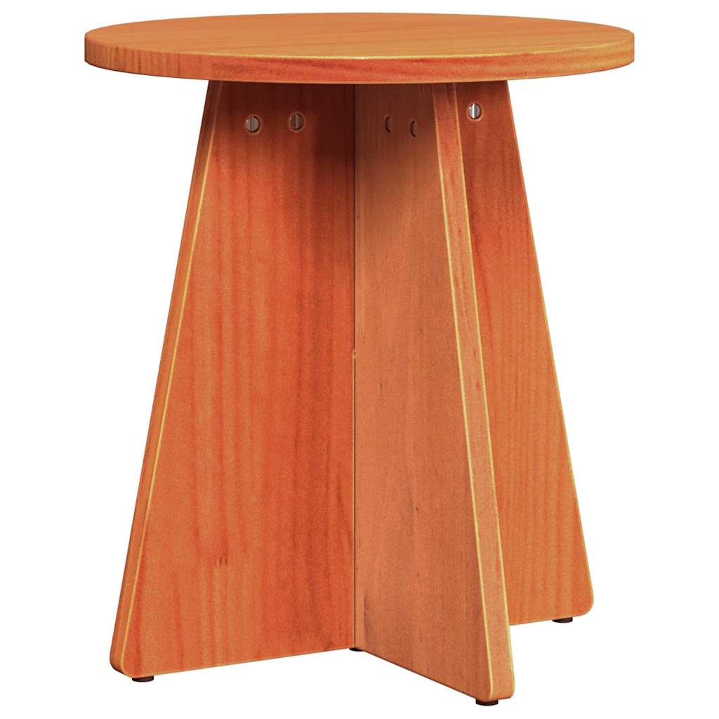 Coffee Table 3 pcs Wax brown 49 x 49 x 30 cm Solid pine wood