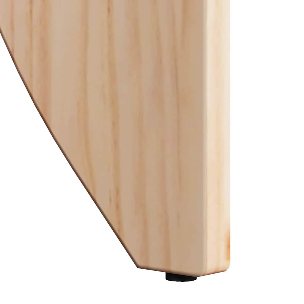 Coffee Table 2 pcs Natural 41.5 x 41.5 x 44 cm Solid pine wood