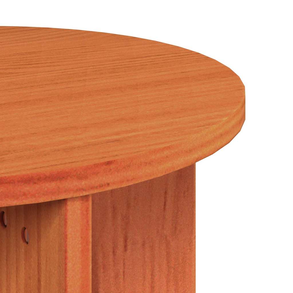 Coffee Table 2 pcs Wax brown 41.5 x 41.5 x 44 cm