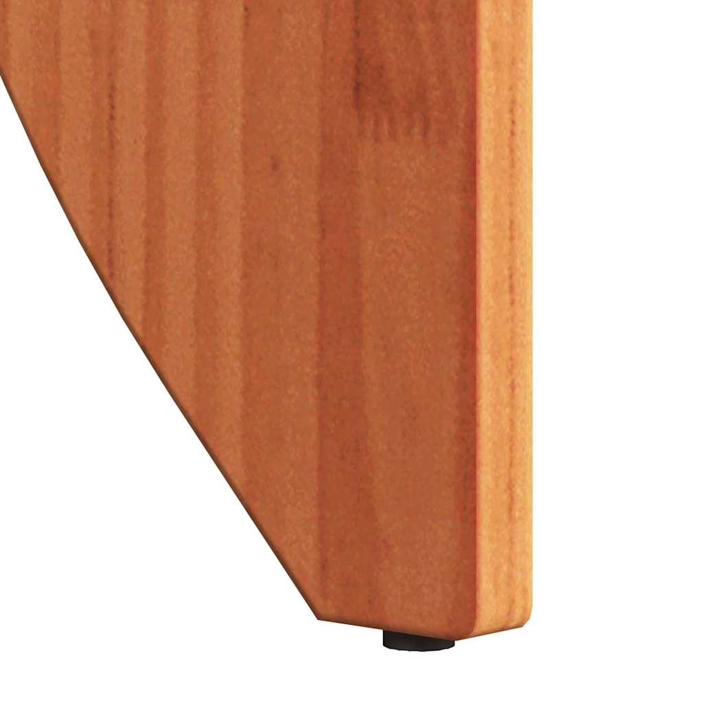 Coffee Table 2 pcs Wax brown 41.5 x 41.5 x 44 cm