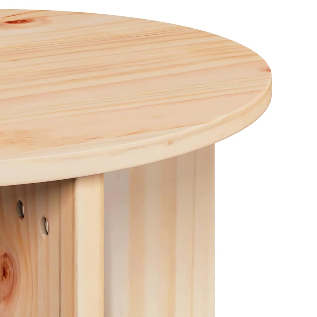 Coffee Table 2 pcs Natural 41.5 x 41.5 x 41 cm Solid pine wood