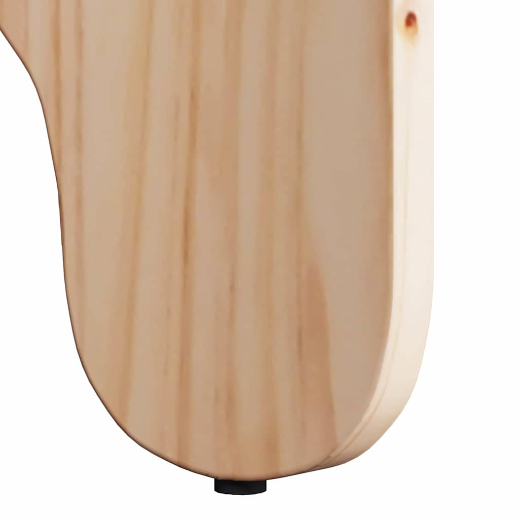 Coffee Table 2 pcs Natural 39.5 x 39.5 x 30 cm Solid Pine wood