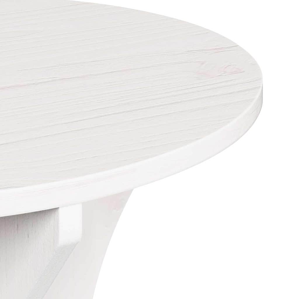 Coffee Table 3 pcs White 46 x 46 x 47 cm Solid pine wood
