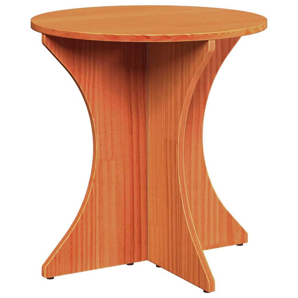 Coffee Table 3 pcs Wax brown 46 x 46 x 47 cm Solid pine wood