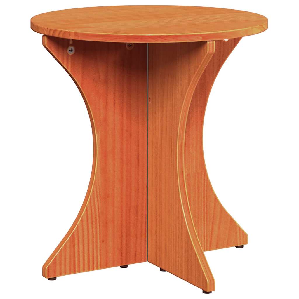Coffee Table 3 pcs Wax brown 46 x 46 x 47 cm Solid pine wood
