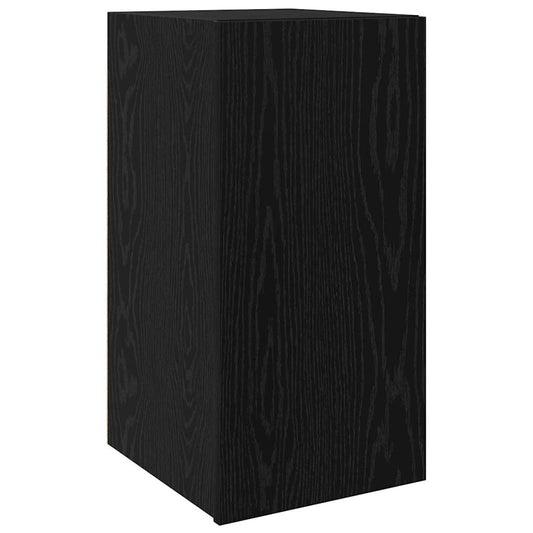Wall TV Cabinet 30.5 x 30 x 60 cm Black Oak Engineered Wood