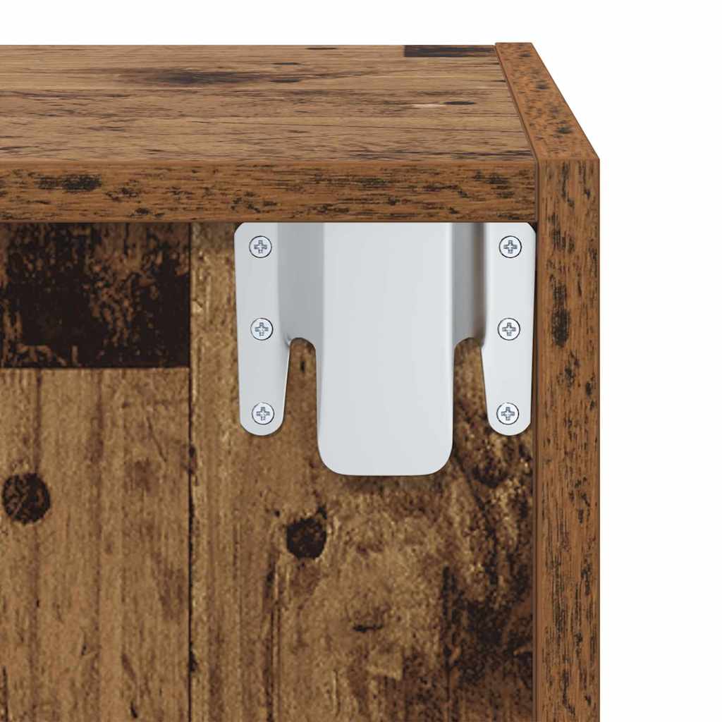 TV Cabinet Set 37 x 37 x 72 cm Old Wood Engineered Wood