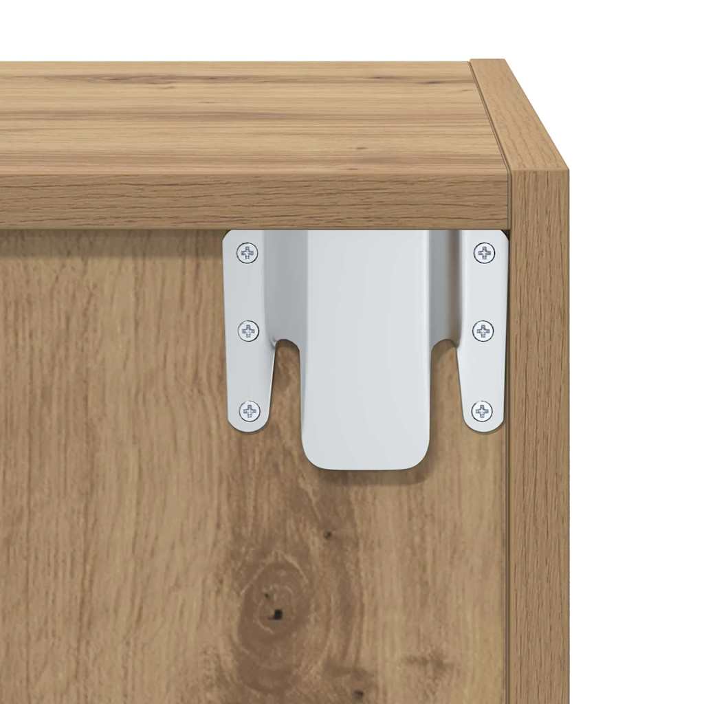 TV Cabinet Set 37 x 37 x 72 cm Artisan Oak Engineered Wood