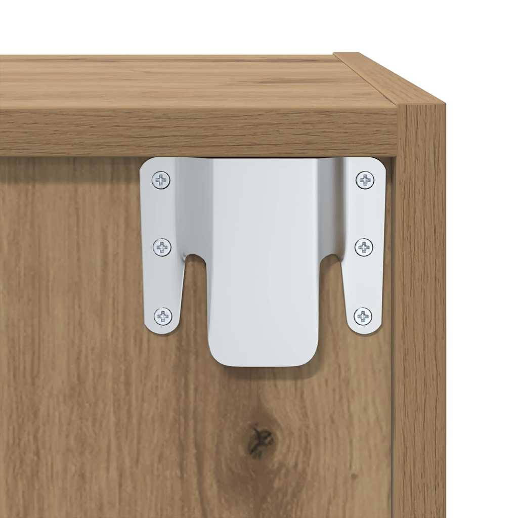 TV Cabinet Set 37 x 37 x 107 cm Artisan Oak Engineered Wood