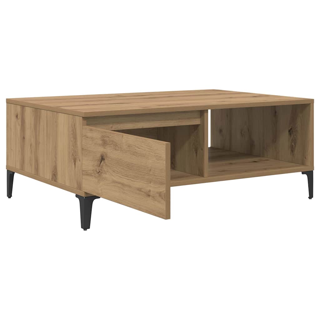 Coffee Table Artisan oak 90 x 60 x 35 cm Engineered wood