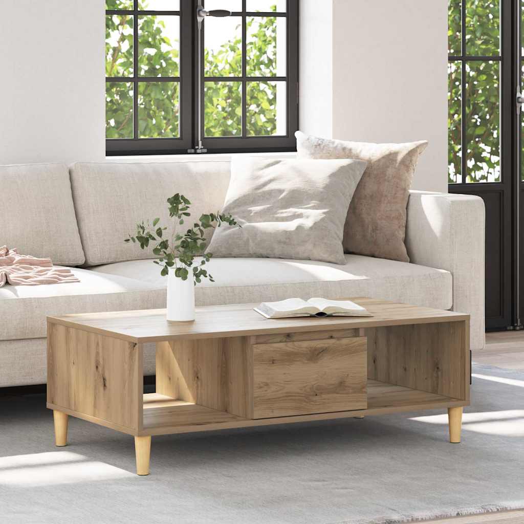 Coffee Table Artisan oak 103.5 x 60 x 35 cm Engineered wood
