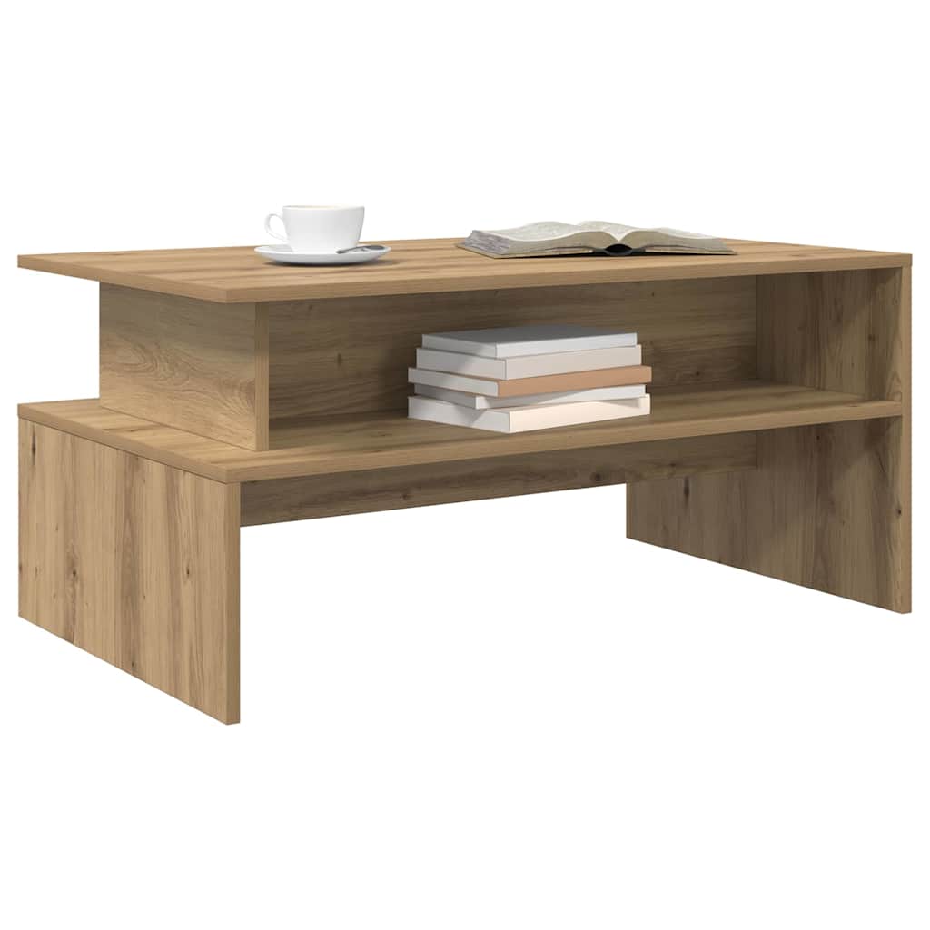 Coffee Table Artisan oak 90 x 55 x 42.5 cm Engineered wood
