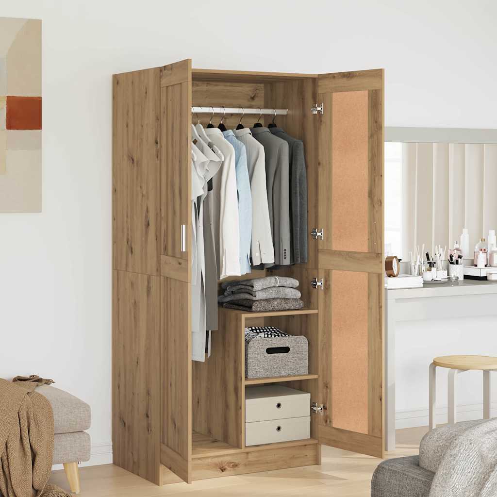 Wardrobe Artisian oak 82.5 x 51.5 x 180 cm Engineered Wood