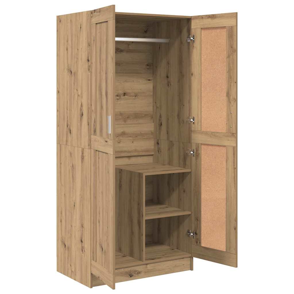 Wardrobe Artisian oak 82.5 x 51.5 x 180 cm Engineered Wood