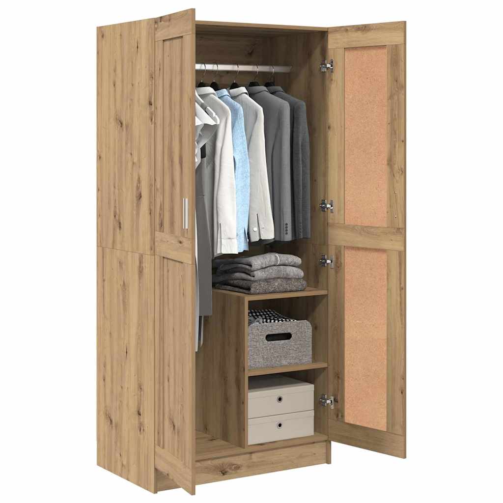 Wardrobe Artisian oak 82.5 x 51.5 x 180 cm Engineered Wood